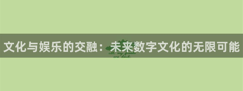 新城平台3官网：文化与娱乐的交融：未来数字文化的无限可能