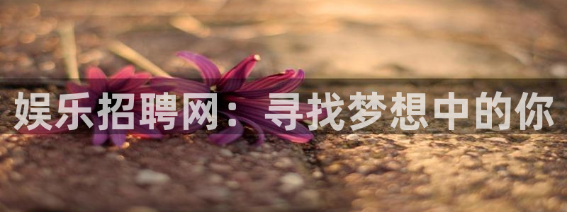 新城平台体育官网注册：娱乐招聘网：寻找梦想中的你