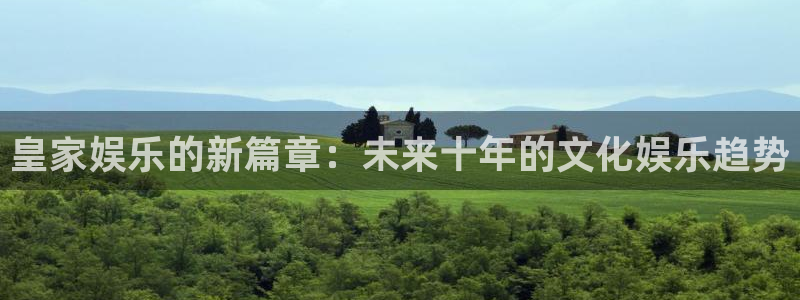 新城平台4代理：皇家娱乐的新篇章：未来十年的文化娱乐趋势