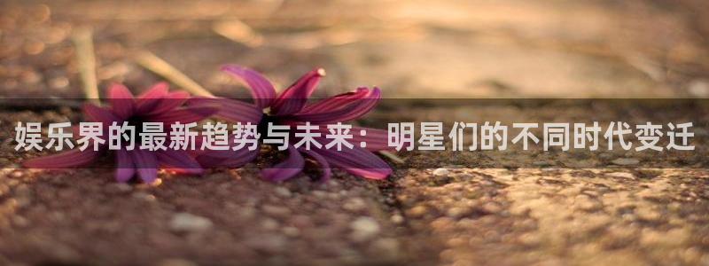 新城平台体育平台注册：娱乐界的最新趋势与未来：明星们的不同时代变迁