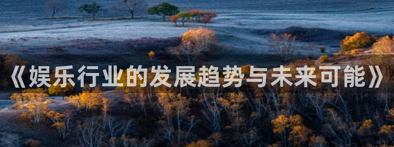 新城平台2平台登录：《娱乐行业的发展趋势与未来可能》